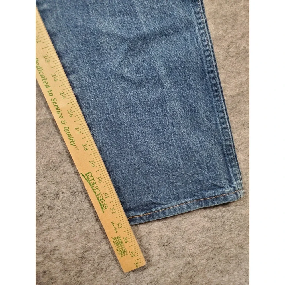 Wrangler Jeans Mens 35x34 Actual 33x33 Denim Western Cowboy Straight Leg 13MWZ